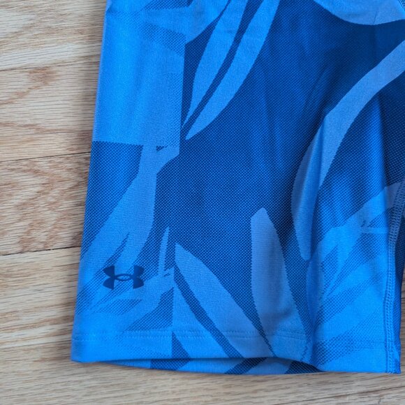 NEW Under Armour HeatGear Printed Compression Shorts Women's Medium nwt purple - Picture 6 of 12